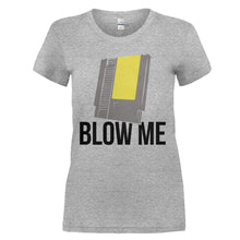 Load image into Gallery viewer, Blow Me - T Shirt - BLOW_ME_-_Ladies_-_heathergrey