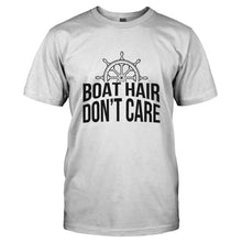 Load image into Gallery viewer, Boat Hair Don't Care - T Shirt - BOAT_HAIR_DON_T_CARE-_Men_-_White