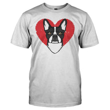 Load image into Gallery viewer, Boston Terrier Love - T Shirt - BOSTON_TERRIER_LOVE_-_Men_-_white
