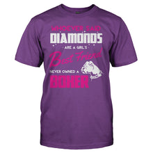 Load image into Gallery viewer, Boxers Are A Girl's Best Friend - T Shirt - BOXERS_ARE_A_GIRL_S_BEST_FRIEND_-_Men_-_purple