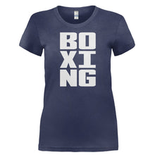 Load image into Gallery viewer, Boxing - T Shirt - BOXING-_Ladies_-_Navy