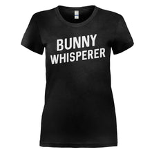 Load image into Gallery viewer, Bunny Whisperer - T Shirt - BUNNY_WHISPERER_-_Ladies_-_black
