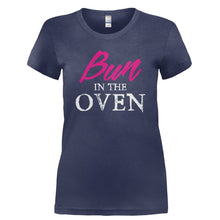 Load image into Gallery viewer, Bun In The Oven - T Shirt - BUN_IN_THE_OVEN-_Ladies_-_Navy