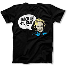Load image into Gallery viewer, Back in St. Olaf - T Shirt - Back_in_St_Olaf_men_black