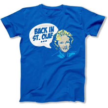 Load image into Gallery viewer, Back in St. Olaf - T Shirt - Back_in_St_Olaf_men_royal