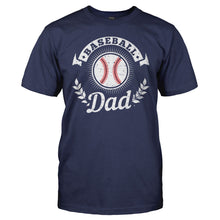 Load image into Gallery viewer, Baseball Dad - T Shirt - Baseball_Dad_men_navy
