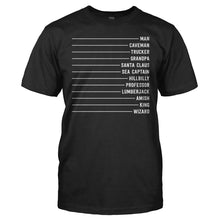 Load image into Gallery viewer, Beard Levels - T Shirt - Beard_Levels_men_black