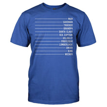 Load image into Gallery viewer, Beard Levels - T Shirt - Beard_Levels_men_royal
