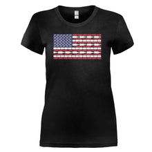 Load image into Gallery viewer, Beer, Guns and Freedom - T Shirt - Beer_-Guns-and-Freedom---ladies---Black
