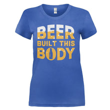 Load image into Gallery viewer, Beer Built This Body - T Shirt - Beer_Built_This_Body_-_ladies_-_royalblue