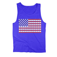 Load image into Gallery viewer, Beer Can USA Flag Tank Top - Beer_Can_USA_Flag_royal