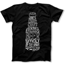 Load image into Gallery viewer, Beer Words - T Shirt - Beer_Words_men_black
