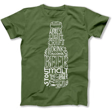 Load image into Gallery viewer, Beer Words - T Shirt - Beer_Words_men_military