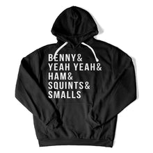 Load image into Gallery viewer, Benny &amp; Yeah Yeah &amp; Ham &amp; Squints &amp; Smalls - T Shirt - Benny_hoodie_black