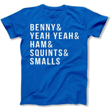Load image into Gallery viewer, Benny &amp; Yeah Yeah &amp; Ham &amp; Squints &amp; Smalls - T Shirt - Benny_men_royal