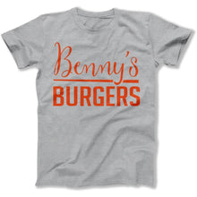 Load image into Gallery viewer, Benny's Burgers - T Shirt - Benny_s_Burgers_men_heather