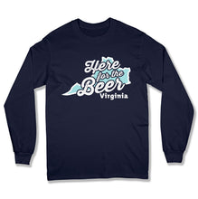 Load image into Gallery viewer, Here For The Beer Virginia T Shirt - BER-33 - Ber-33-Long-Sleeve