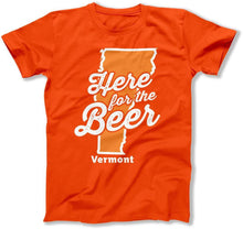 Load image into Gallery viewer, Here For The Beer Vermont T Shirt - BER-37 - Ber-37_-_TShirt
