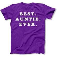 Load image into Gallery viewer, Best. Auntie. Ever. - T Shirt - Best_Auntie_Ever_men_purple