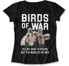 Load image into Gallery viewer, Birds of War - T Shirt - Birds_of_War_women_black