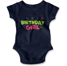 Load image into Gallery viewer, Birthday Girl - Baby Bodysuit - Birthday_Girl_-_Baby_One-Piece_navy