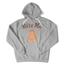 Load image into Gallery viewer, Bite Me - Gingerbread - T Shirt - Bite_Me_-_Gingerbread_hoodie_heatehr