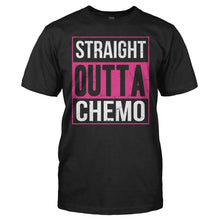 Load image into Gallery viewer, Breast Cancer - Straight Outta Chemo - T Shirt - Breast_Cancer_-_Straight_Outta_Chemo_men_black