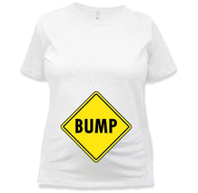 Load image into Gallery viewer, Bump Sign - Maternity T-Shirt - Bump_Sign_-_Maternity_T-Shirt_white