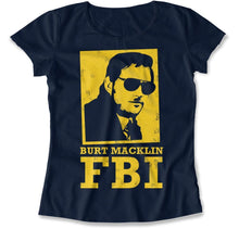 Load image into Gallery viewer, Burt Macklin FBI - T Shirt - Burt_Macklin_FBI_women_navy