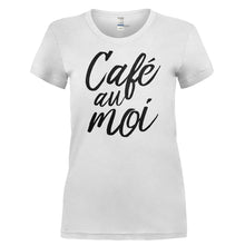 Load image into Gallery viewer, Cafe au Moi - T Shirt - CAFE_AU_MOI-_Ladies_-_White