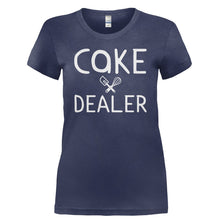 Load image into Gallery viewer, Cake Dealer - T Shirt - CAKE_DEALER-_Ladies_-_Navy