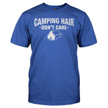 Load image into Gallery viewer, Camping Hair Don't Care - T Shirt - CAMPING_HAIR_DON_T_CARE_-_men_-_royalblue