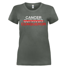 Load image into Gallery viewer, Cancer Conqueror - T Shirt - CANCER_CONQUEROR-_Ladies_-_Charcoal