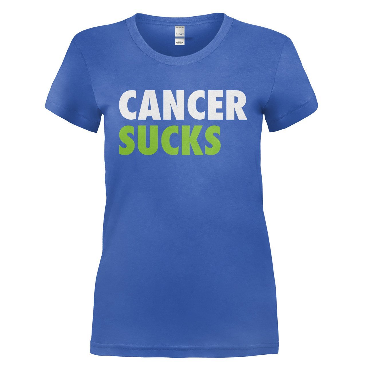 Load image into Gallery viewer, Cancer Sucks - T Shirt - CANCER_SUCKS-_Ladies_-_Royal