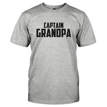 Load image into Gallery viewer, Captain Grandpa - T Shirt - CAPTAIN_GRANDPA-_Men_-_Grey