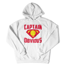 Load image into Gallery viewer, Captain Obvious - T Shirt - CAPTAIN_OBVIOUS_-_hoodie_-_white