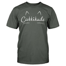 Load image into Gallery viewer, Cattitude - T Shirt - CATTITUDE_-_Men_-_charcoal