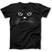 Load image into Gallery viewer, Cat Face - T Shirt - CAT_FACE_-_men_-_black