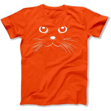 Load image into Gallery viewer, Cat Face - T Shirt - CAT_FACE_-_men_-_orange
