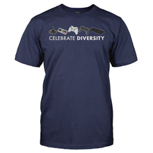 Load image into Gallery viewer, Celebrate Diversity - Game Consoles - T Shirt - CELEBRATE_DIVERSITY_-_GAME_CONSOLES_-_Men_-_navyblue