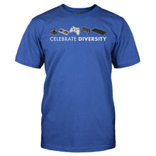 Load image into Gallery viewer, Celebrate Diversity - Game Consoles - T Shirt - CELEBRATE_DIVERSITY_-_GAME_CONSOLES_-_Men_-_royalblue