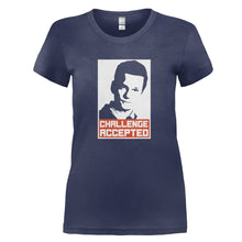 Load image into Gallery viewer, Challenge Accepted - T Shirt - CHALLENGE_ACCEPTED_-_Ladies_-_Navyblue