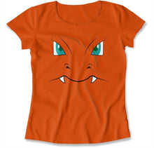 Load image into Gallery viewer, Char Lizard - T Shirt - CHAR_LIZARD_-_women_-_orange