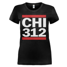 Load image into Gallery viewer, Chicago 312 - T Shirt - CHICAGO_312_-_ladies_-_black
