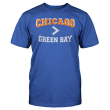 Load image into Gallery viewer, Chicago > Green Bay - T Shirt - CHICAGO_GREEN_BAY_men_royal