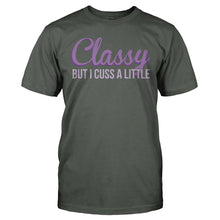 Load image into Gallery viewer, Classy But I Cuss A Little - T Shirt - CLASSY_BUT_I_CUSS_A_LITTLE_-_Men_-_charcoal