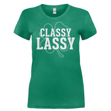 Load image into Gallery viewer, Classy Lassy - T Shirt - CLASSY_LASSY-_Ladies_-_Kelly_Green