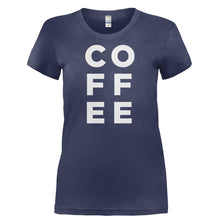 Load image into Gallery viewer, Coffee - T Shirt - COFFEE-_Ladies_-_Navy