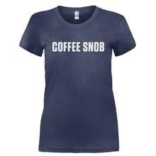 Load image into Gallery viewer, Coffee Snob - T Shirt - COFFEE_SNOB-_Ladies_-_Navy