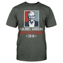 Load image into Gallery viewer, Colonel Sanders For President - T Shirt - COLONEL_SANDERS_FOR_PRESIDENT_-_Men_-_charcoal